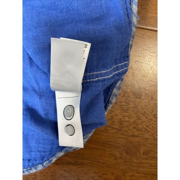 UNTUCKit Mens 3XL Shirt Pugliese Double Face Layer 100% Cotton Blue Gray Plaid - Picture 8 of 9